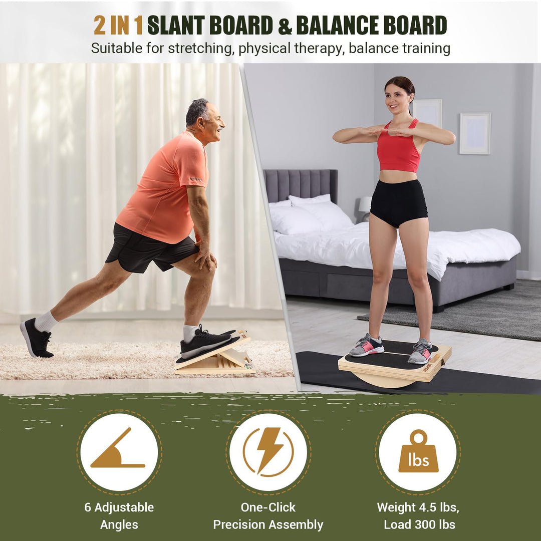 Slant Board for Calf Stretching &amp; Ankle Mobility | DreamChaserHQ