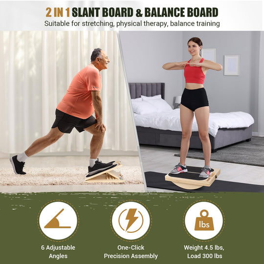Slant Board for Calf Stretching &amp; Ankle Mobility | DreamChaserHQ
