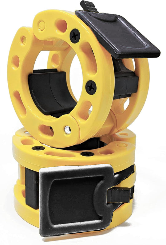 Fitness Olympic Barbell Clamps for Secure Weightlifting &amp; Strength Training | Quick Release 2-Inch Locking Collars | DreamchaserHQ