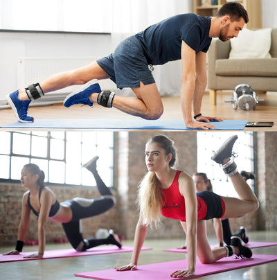 Sportneer Adjustable Weighted Ankle Weights Set 1 Pair 2 4 6 8 10 Lbs Leg Weight Straps for Women Men for Gym,Fitness, Workout,Walking, Jogging,1-5 lbs for Each Ankle, 1 Pair 2-10 lbs (Black) - Dreamchaser Headquarters