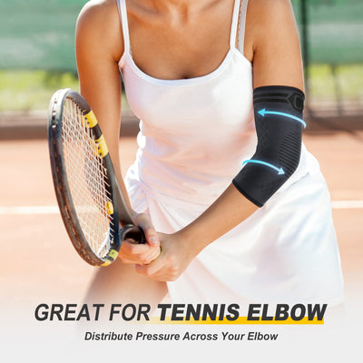 CAMBIVO elbow brace for tendonitis displaying a fashionable design and effective compression.