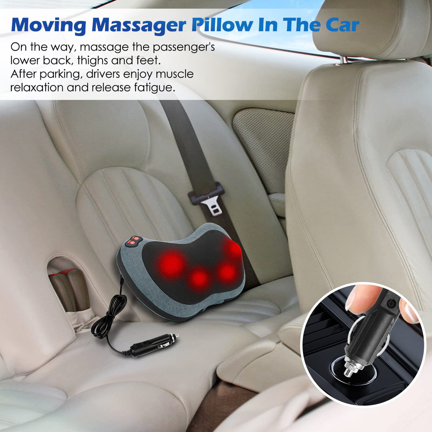 Gift for Loved Ones - Papillon massage pillow with heat, a thoughtful gift for anyone needing relaxation.