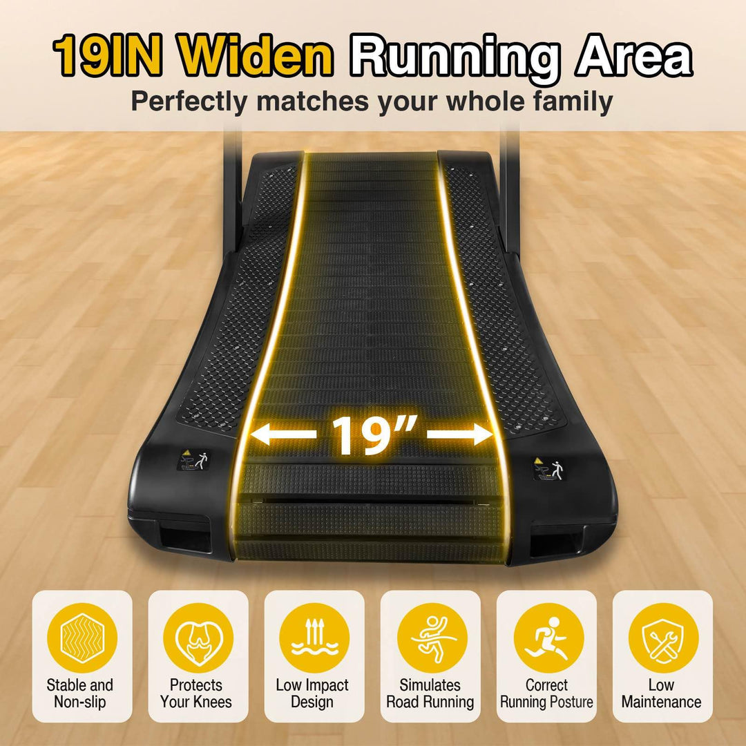 Curved Manual Treadmill for Self-Powered Running &amp; Endurance Training | DreamChaserHQ
