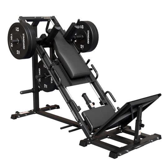 GMWD Leg Press Hack Squat Machine Combo, Leg Press Machine with Linear Bearing, Lower Body with Weight Storage for Quads, Hamstring, Glutes, Home Gym Exercise Equipment - Dreamchaser Headquarters