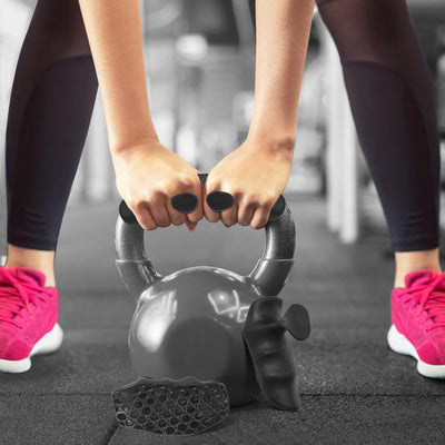 Original Weight Lifting Grips presented with a carrying bag, illustrating their use in various gym settings.