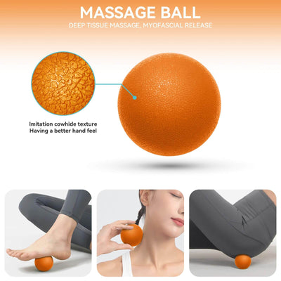Krightlink 5 in1 Foam Roller Set for Deep Tissue Muscle Massage, High Density Fitness Exercise Foam Roller, Massage Roller, Massage Ball - Dreamchaser Headquarters