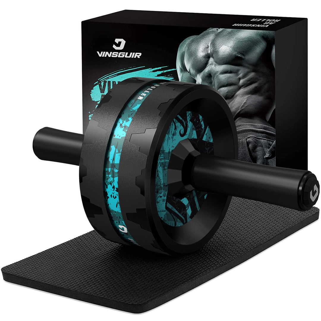 Vinsguir Ab Roller Wheel used outdoors, highlighting its portability for fitness on the go.
