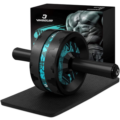Vinsguir Ab Roller Wheel used outdoors, highlighting its portability for fitness on the go.