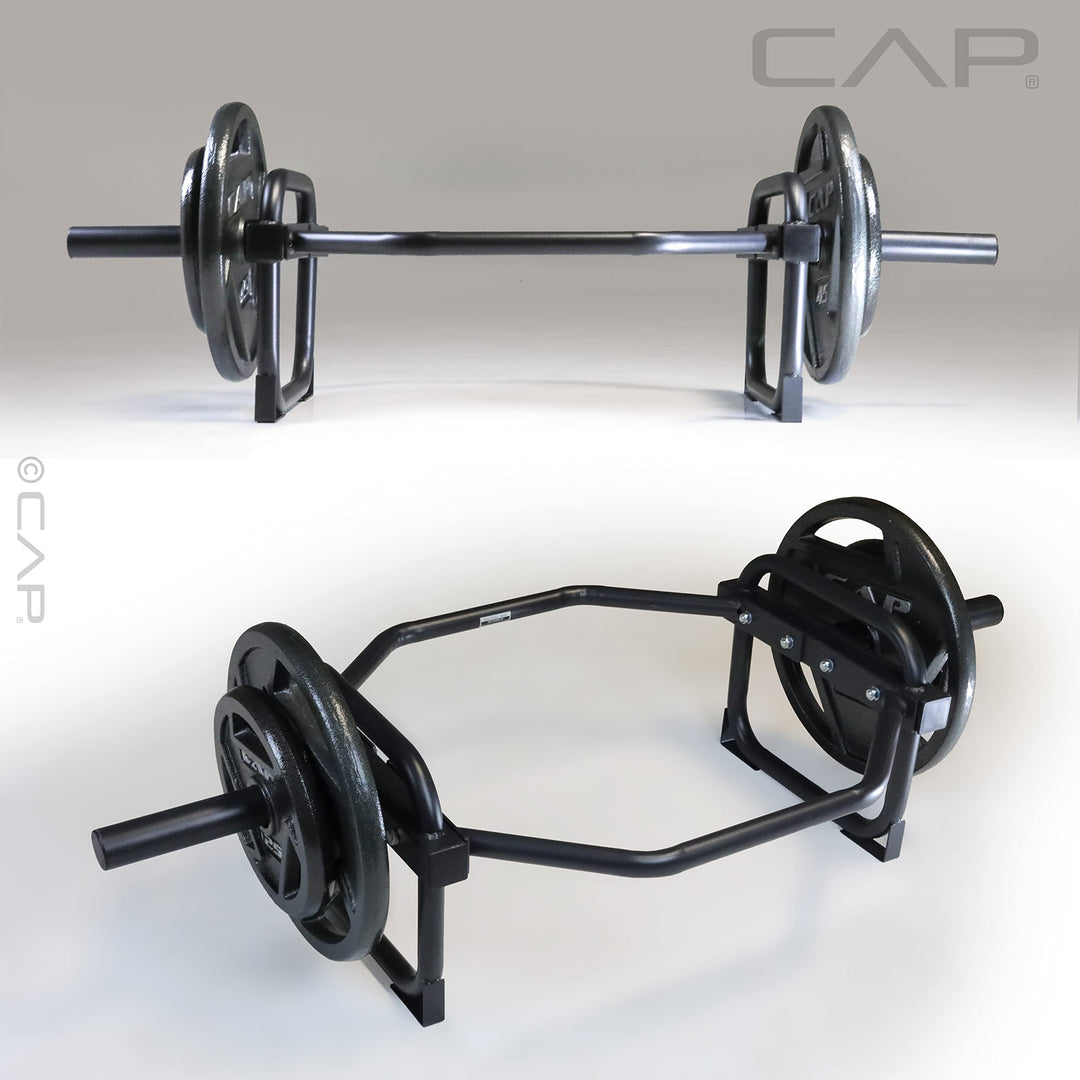 Barbell Olympic Trap Bar for Deadlifts, Shrugs &amp; Full-Body Strength Training | Heavy-Duty Hex Bar | DreamchaserHQ