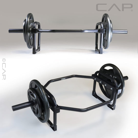 Barbell Olympic Trap Bar for Deadlifts, Shrugs &amp; Full-Body Strength Training | Heavy-Duty Hex Bar | DreamchaserHQ