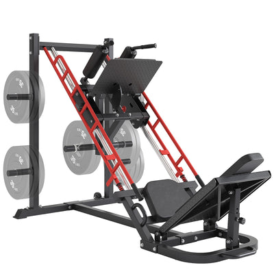 Dripex Leg Press Machine, Leg Press Machines for Home Gym, Professional Leg Press Hack Squat Machine Combo with 4 Weight Plate Storage Holders for Full Lower Body Workout - Dreamchaser Headquarters