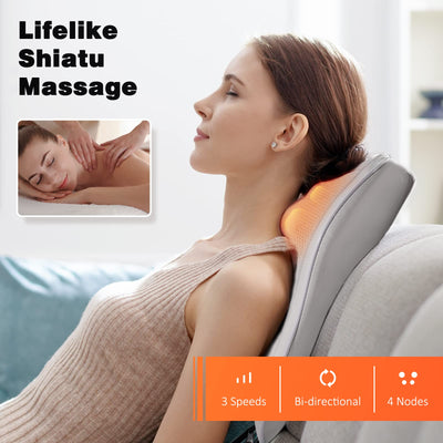 Boriwat Back Massager with Heat being used at home for maximum comfort and relaxation.