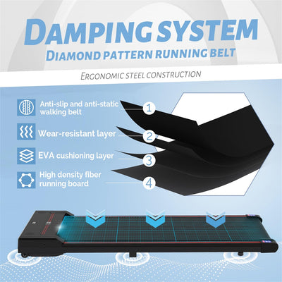 Vibration massage feature on the Walking Pad Treadmill, enhancing experience as a portable treadmill for home.