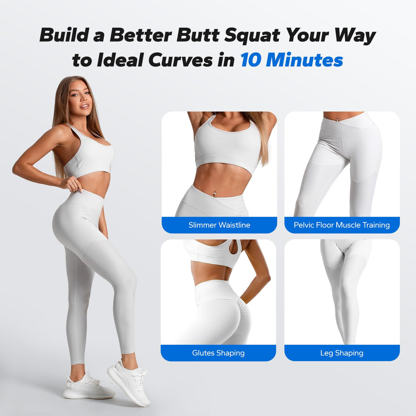 MERACH Deep Squat Machine for Women, Adjustable Glutes Trainer Machine, Core & Leg Exercise, Push Up Workout Equipment at Home Gym(Blue) - Dreamchaser Headquarters