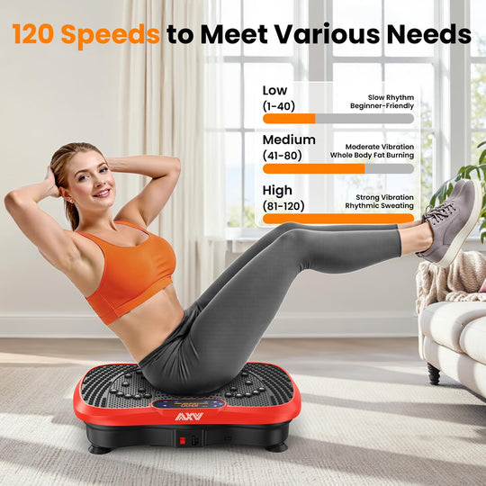 AXV Weight Loss Vibrating Platform - Full Body Shaker Exercise Machine with Remote, Bands &amp; BT Speaker - Dreamchaser Headquarters
