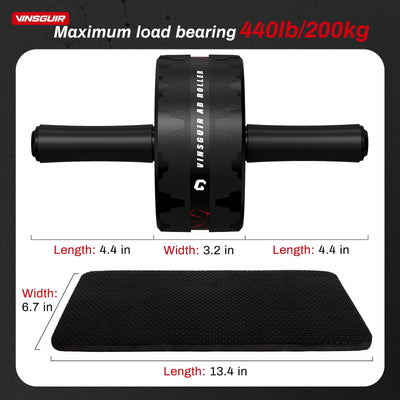 Vinsguir Ab Roller Wheel package including accessories, perfect for home gym setups.
