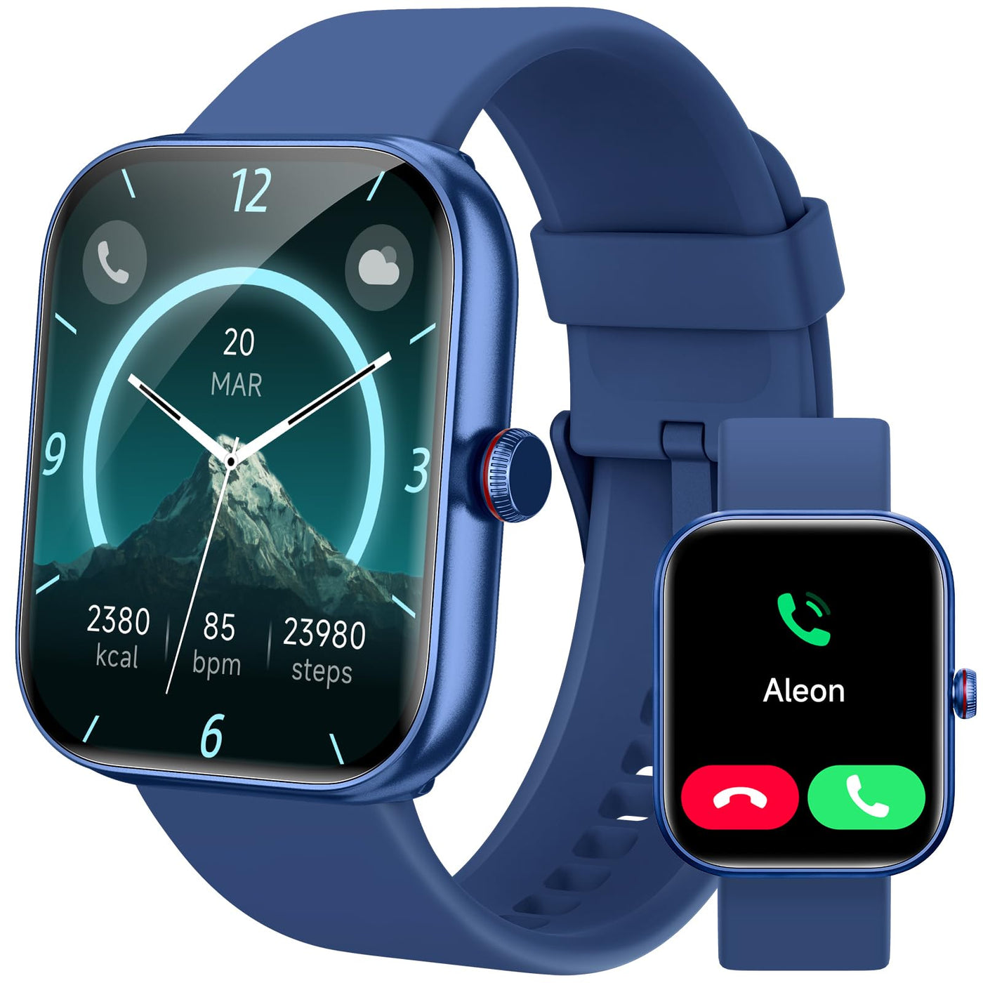 Smart Watch for Women Men, Smartwatch for iPhone & Android Bluetooth (Answer/Call) Built-in Alexa, 1.91" HD Fitness Tracker with 105+ Sport Modes, IP68 Waterproof, Sleep/Heart Rate/SpO2/Stress Monitor - Dreamchaser Headquarters