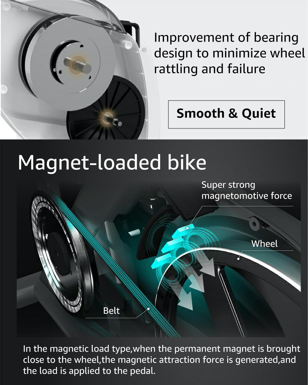 Foldable Exercise Bike 5 IN 1 with 16-Level Magnetic Resistance, Silent 20dB Operation &amp; 300LB Capacity - Dreamchaser Headquarters