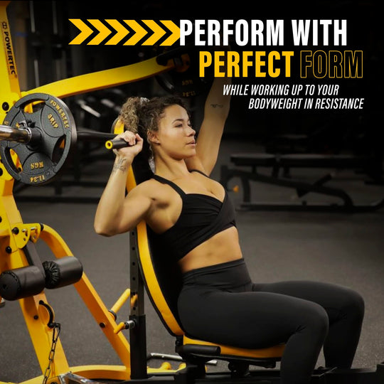 Powertec Fitness Workbench LeverGym - Workout Bench, 500 LB Weight Capacity, Black - Gym Equipment for Home - Adjustable Full Body Workout Machine - Dreamchaser Headquarters