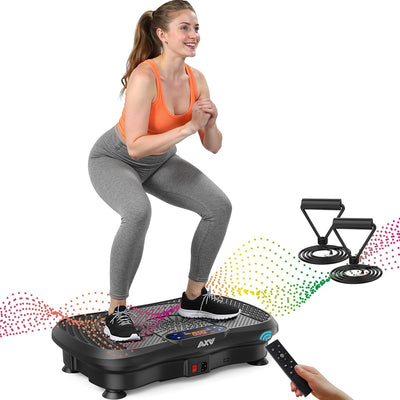 AXV Vibration Plate Fitness Platform Exercise Machine for effective weight loss using a vibrating platform for enhanced muscle stimulation.