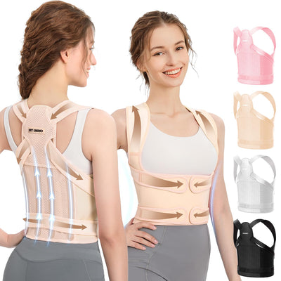 Fit Geno Back Brace showcasing its lightweight design, ideal for posture correction and back pain relief.