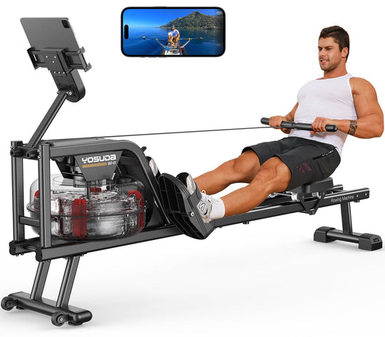 Technical details of the YOSUDA Magnetic Rowing Machine focusing on its build quality.