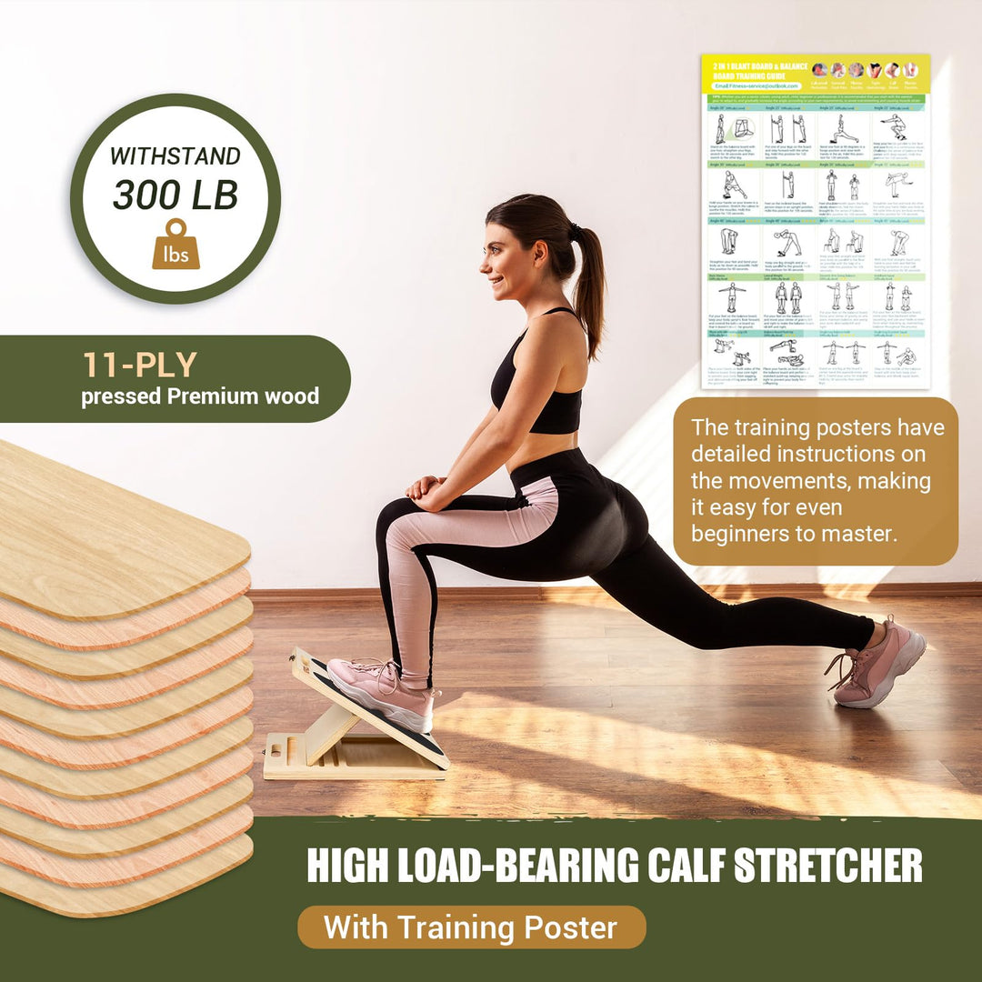 Slant Board for Calf Stretching &amp; Ankle Mobility | DreamChaserHQ