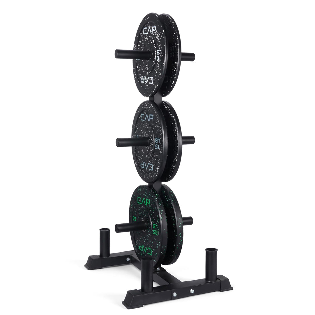 CAP Olympic Bumper Plate Weight Set 100–370LB for Home Gyms