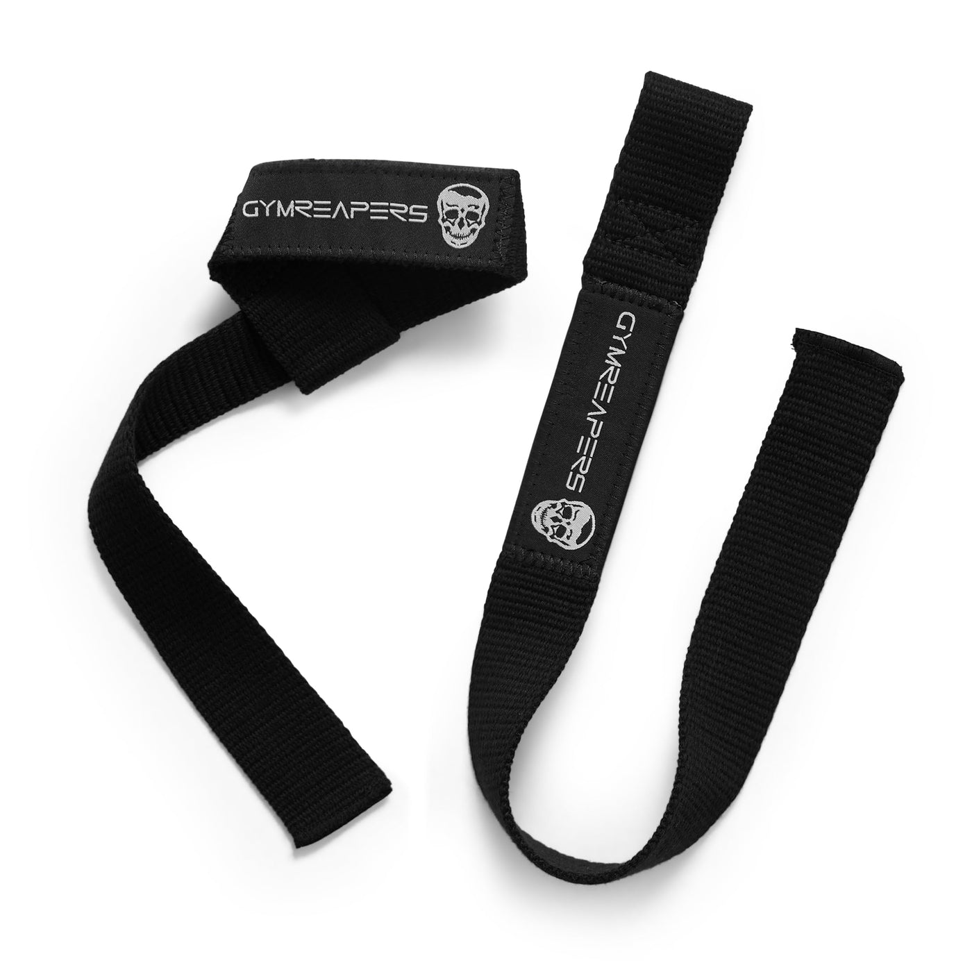 Gymreapers weightlifting wrist straps displayed beside weights, emphasizing their role in effective strength training.