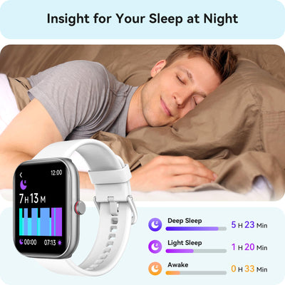 Smart Watch for Women Men, Smartwatch for iPhone & Android Bluetooth (Answer/Call) Built-in Alexa, 1.91" HD Fitness Tracker with 105+ Sport Modes, IP68 Waterproof, Sleep/Heart Rate/SpO2/Stress Monitor - Dreamchaser Headquarters