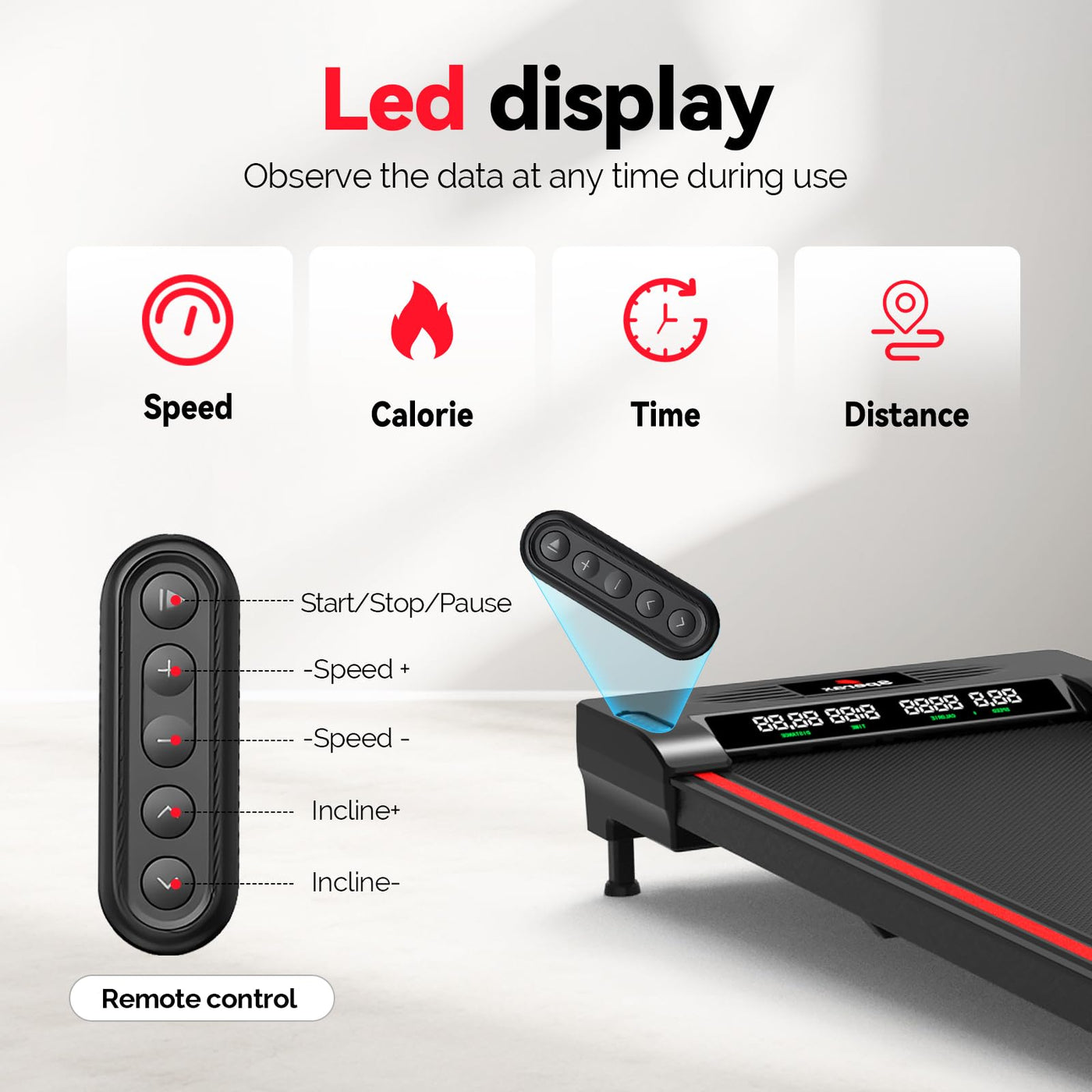 Walking Pad Treadmill in action, illustrating its capabilities as a portable treadmill for home.