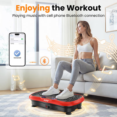 AXV Weight Loss Vibrating Platform - Full Body Shaker Exercise Machine with Remote, Bands & BT Speaker - Dreamchaser Headquarters