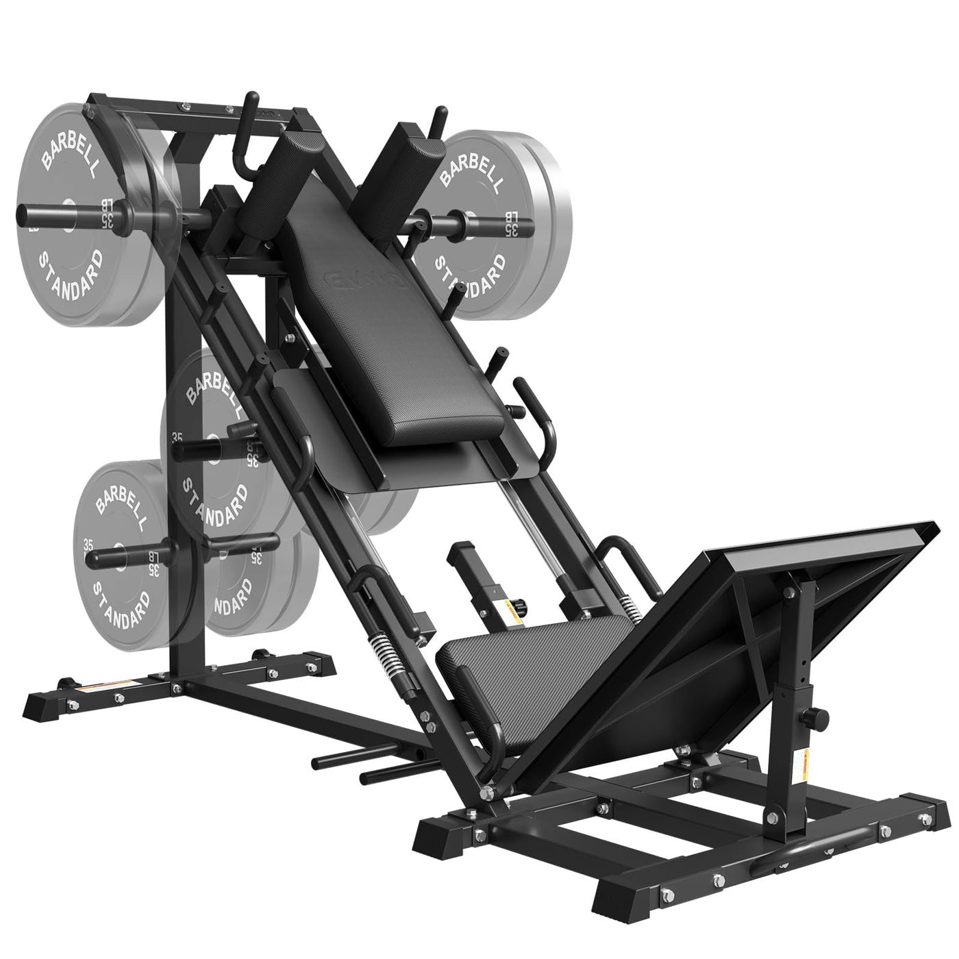GMWD Leg Press Hack Squat Machine Combo, Leg Press Machine with Linear Bearing, Lower Body with Weight Storage for Quads, Hamstring, Glutes, Home Gym Exercise Equipment - Dreamchaser Headquarters