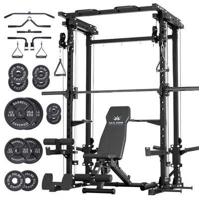 Major Fitness Drone3 Machine – All-in-One Home Gym Squat Rack with Weight Bar, Cable Crossover Machine - Dreamchaser Headquarters
