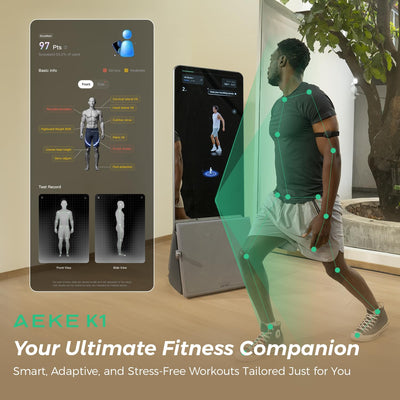 AEKE Fitness Mirror K1- Smart Home Gym System: AI-Powered All-in-One Fitness Machine for Full-Body Strength Training and Personalized Workouts - Dreamchaser Headquarters