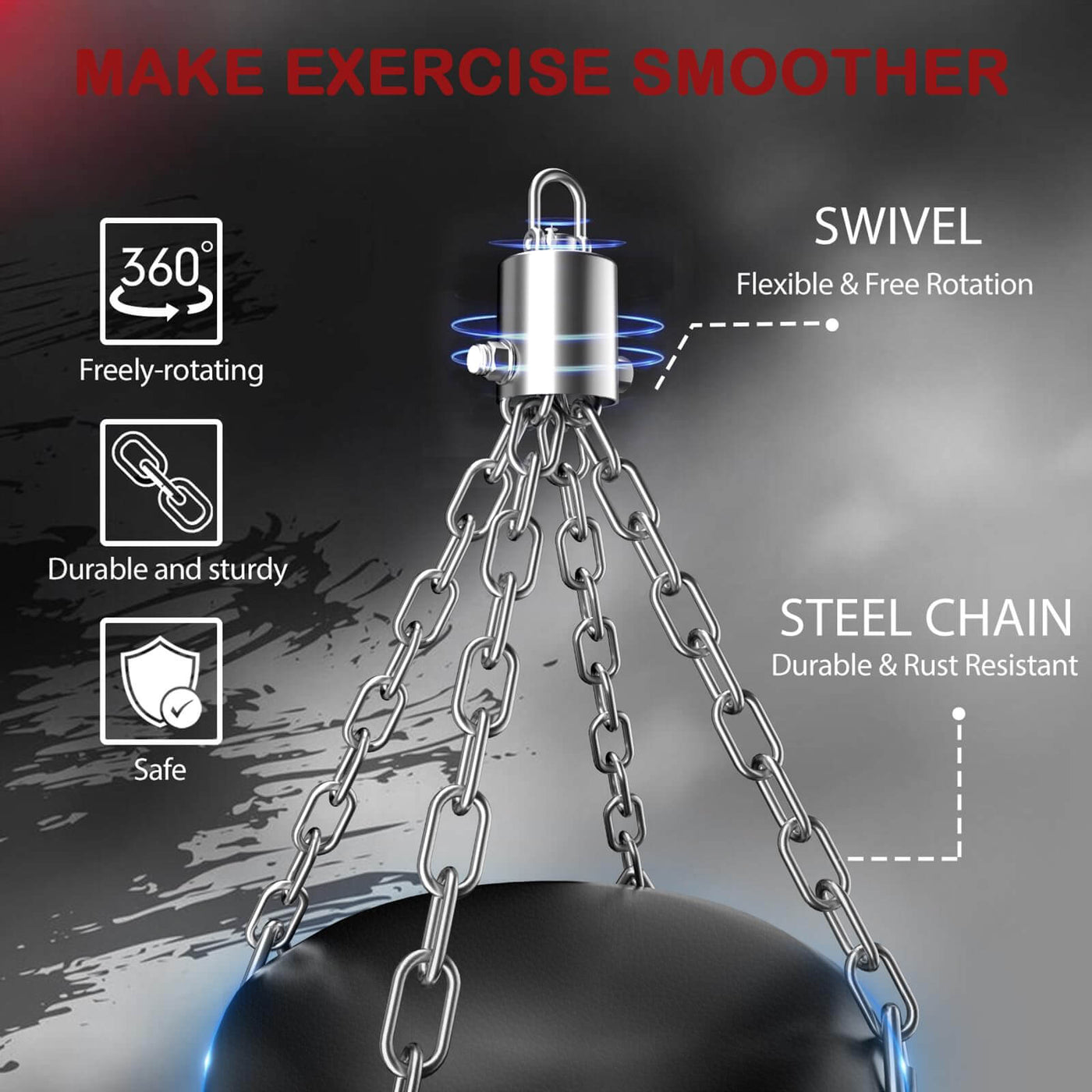 Mesetast Punching Bag for Adults, 4ft Heavy Boxing Bag Set with 12 OZ Gloves for MMA Karate Kickboxing Boxing - Unfilled - Dreamchaser Headquarters