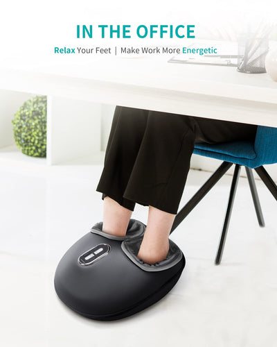 Breathable detachable foot cover of the Nekteck Shiatsu Foot Massager for hygienic deep tissue foot therapy.