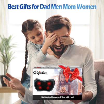 Ultimate Relaxation Experience - Elevate your me-time with the Papillon massage pillow with heat.