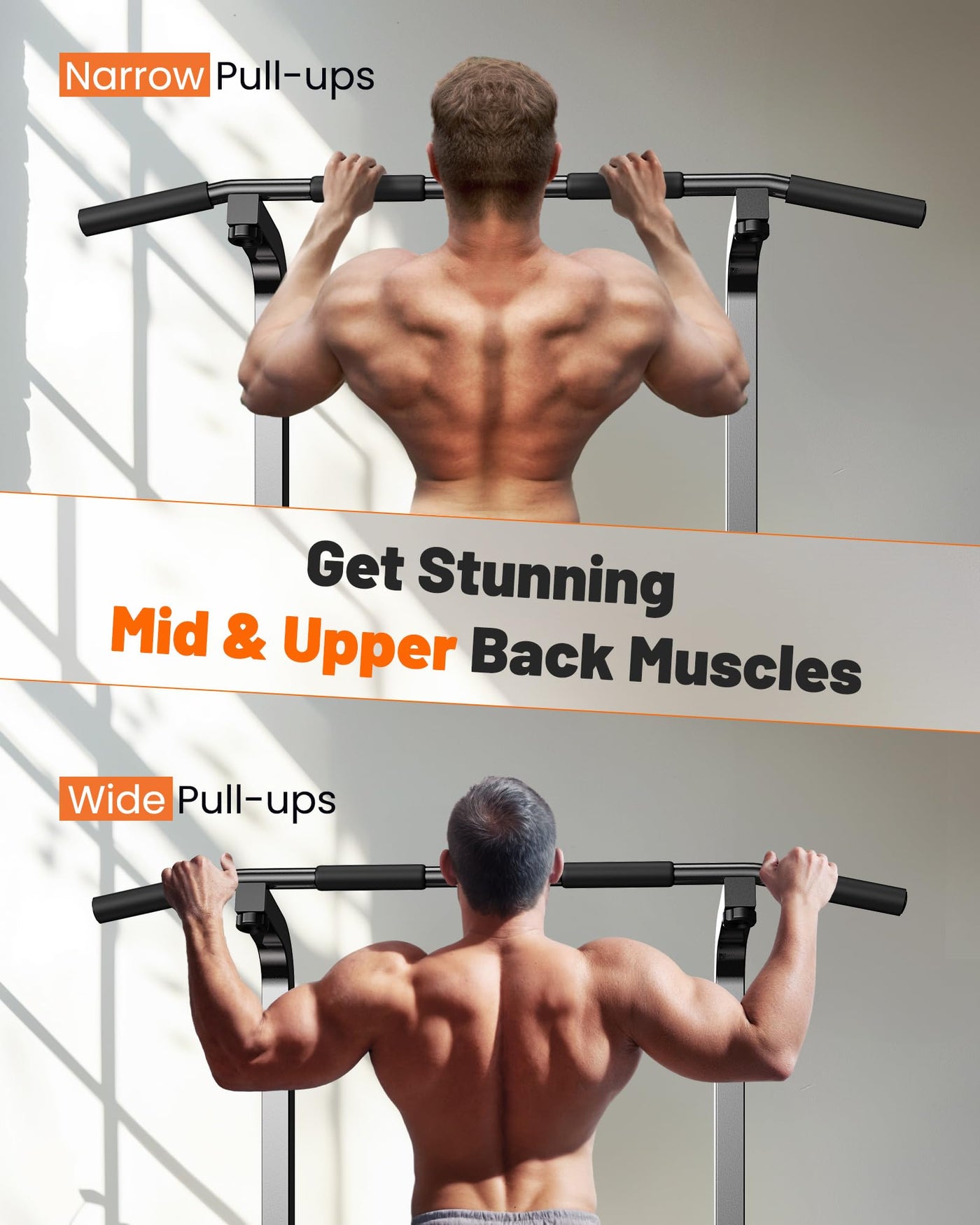 Sportsroyals Power Tower Dip Station designed for multiple exercises, emphasizing the pull up bar for home gym routines.