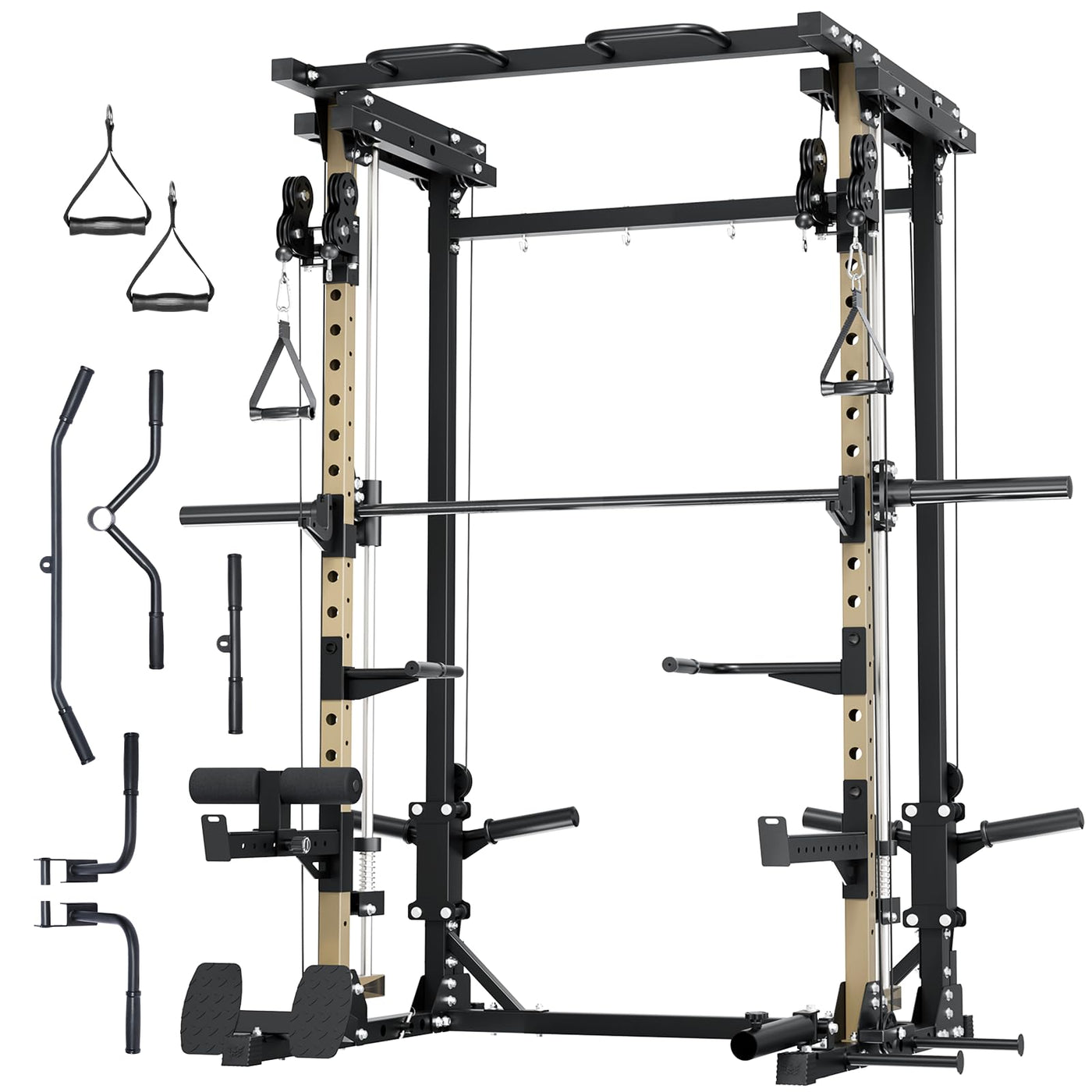 Major Fitness Drone3 Machine – All-in-One Home Gym Squat Rack with Weight Bar, Cable Crossover Machine - Dreamchaser Headquarters