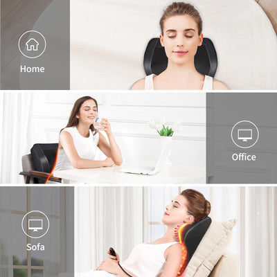 Relaxation time with Boriwat Back Massager with Heat, offering an ideal massage experience for muscle fatigue.