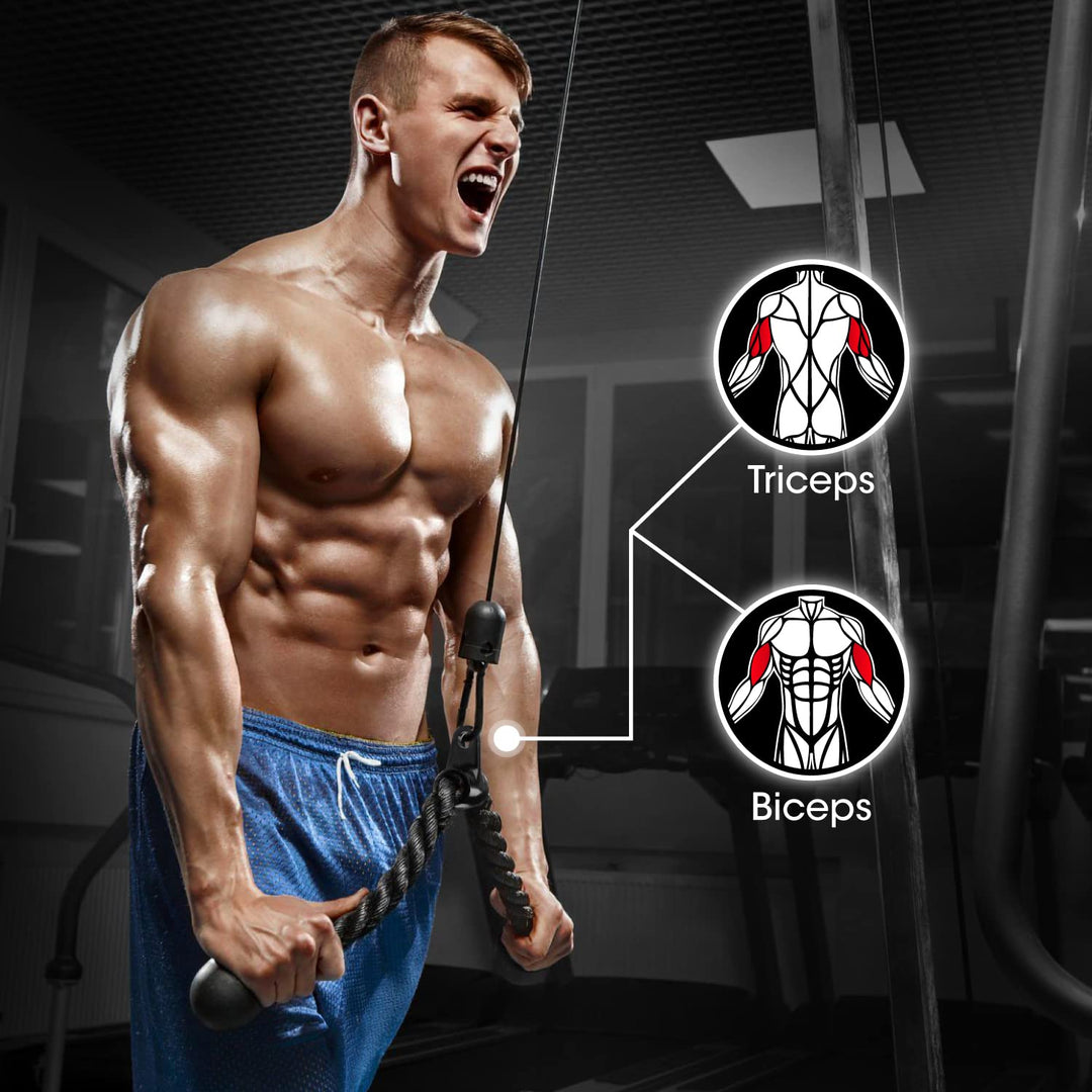 Cable Machine Attachment Set for Upper Body Strength Training | DreamChaserHQ