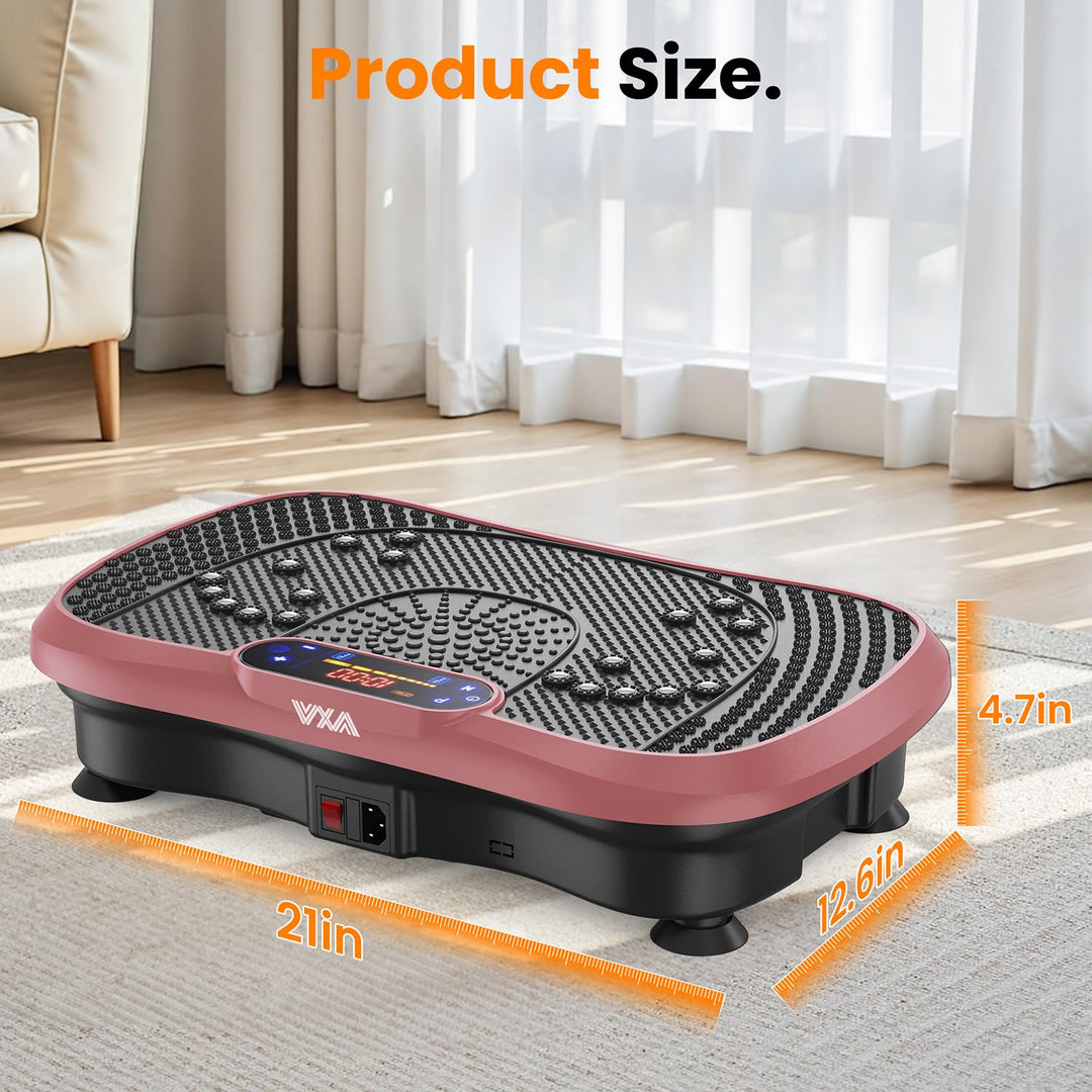 AXV Weight Loss Vibrating Platform - Full Body Shaker Exercise Machine with Remote, Bands &amp; BT Speaker - Dreamchaser Headquarters