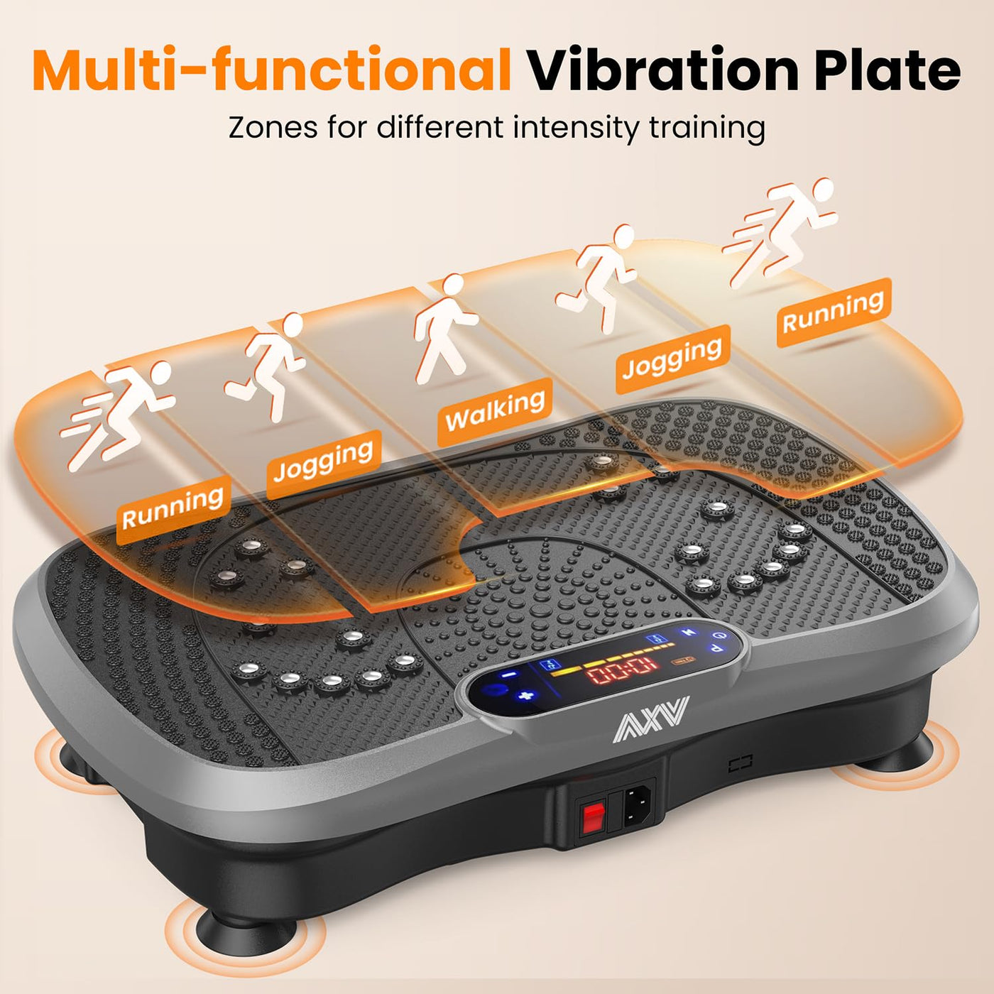 AXV Vibration Plate's high-quality exercise features ideal for an effective weight loss journey.