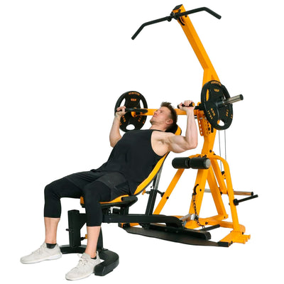 Powertec Fitness Workbench LeverGym - Workout Bench, 500 LB Weight Capacity, Black - Gym Equipment for Home - Adjustable Full Body Workout Machine - Dreamchaser Headquarters