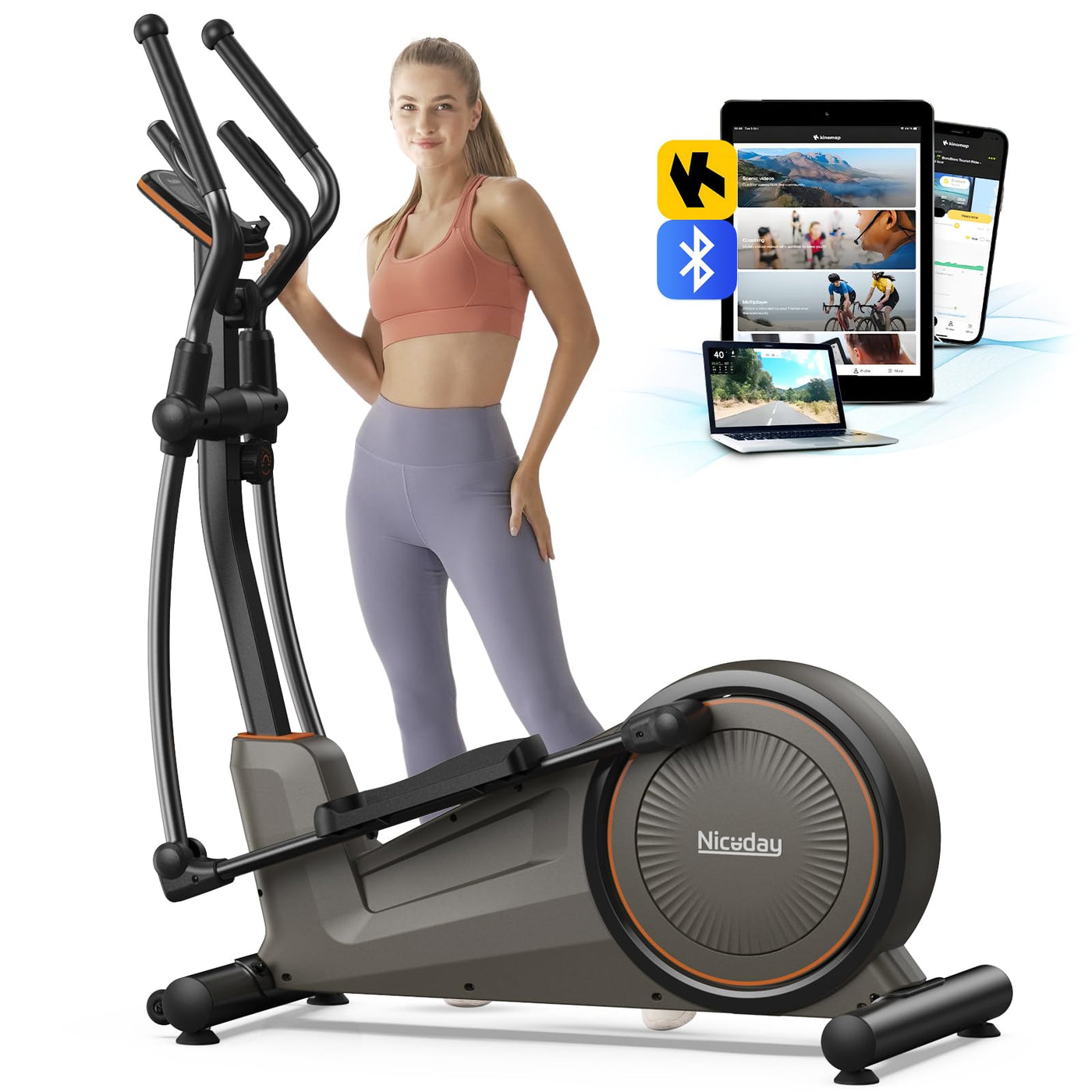 Niceday Elliptical Machine user-friendly interface for an elliptical trainer for home.