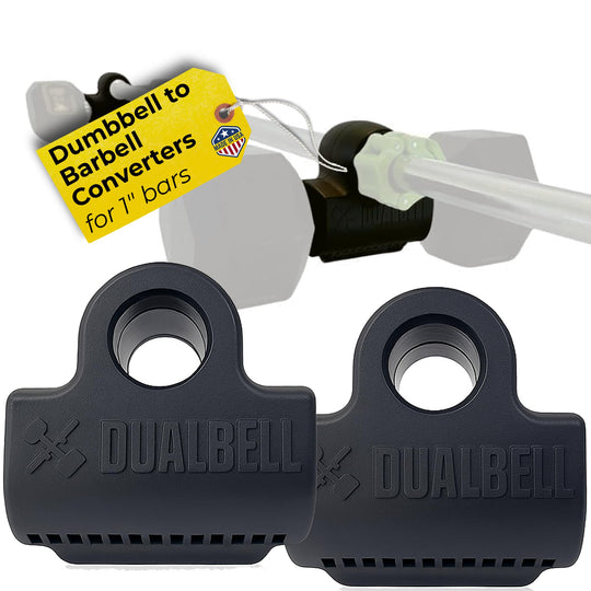 Dualbell Pair Connect Dumbbells to Barbell for Full-Body Strength Training | Adjustable Dumbbell-to-Barbell Conversion System | DreamchaserHQ