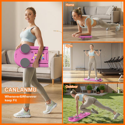 Multifunctional ab board in use - demonstrating its versatility for different exercises.