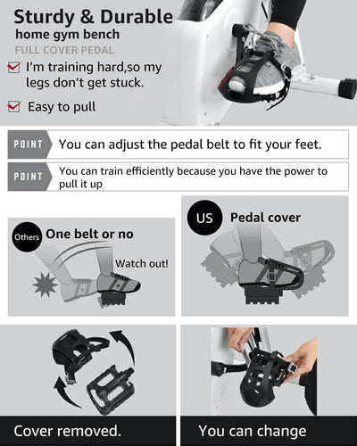 Foldable Exercise Bike 5 IN 1 with 16-Level Magnetic Resistance, Silent 20dB Operation & 300LB Capacity - Dreamchaser Headquarters