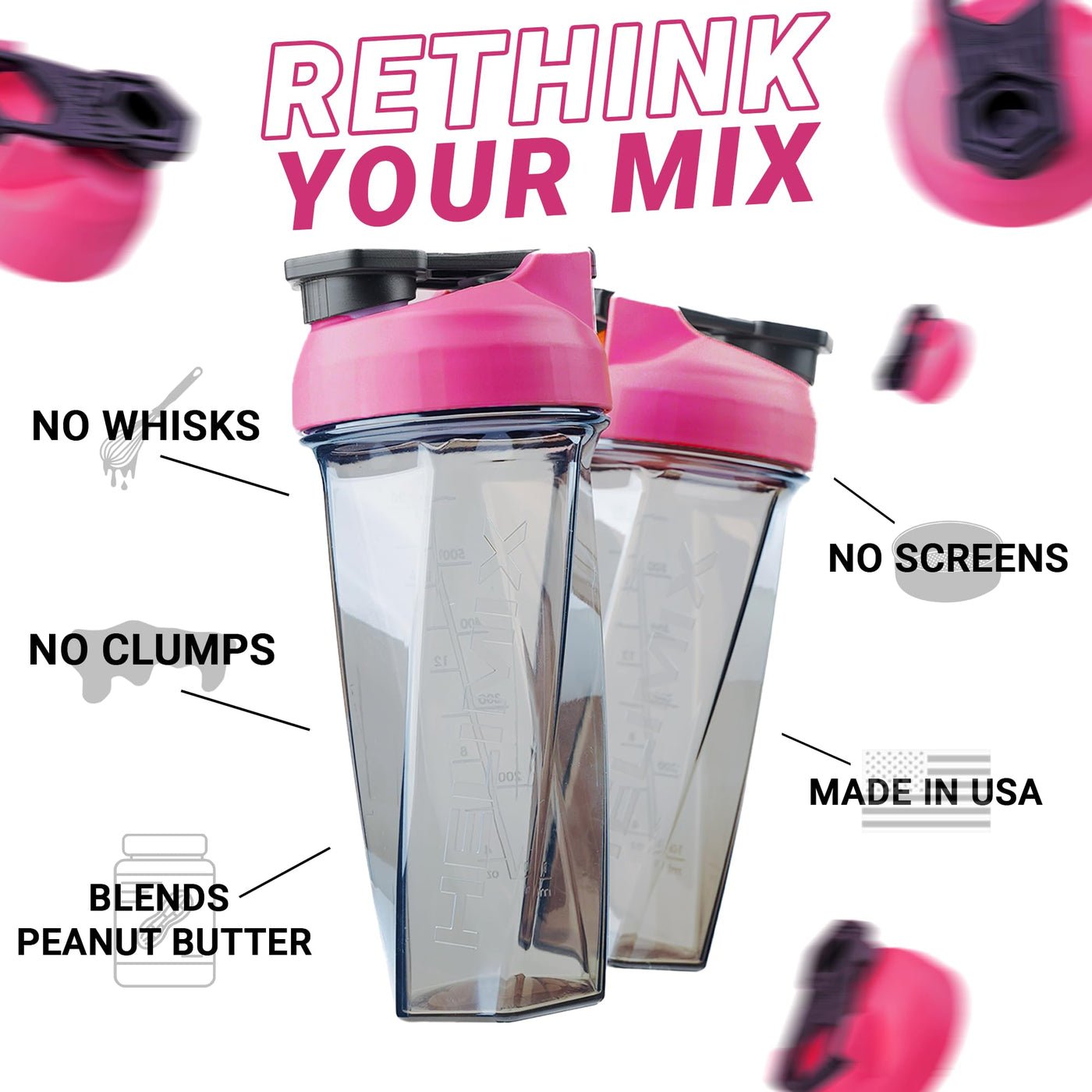 HELIMIX 2.0 Vortex Blender Shaker Bottle, a reliable gym essential for health-conscious individuals.